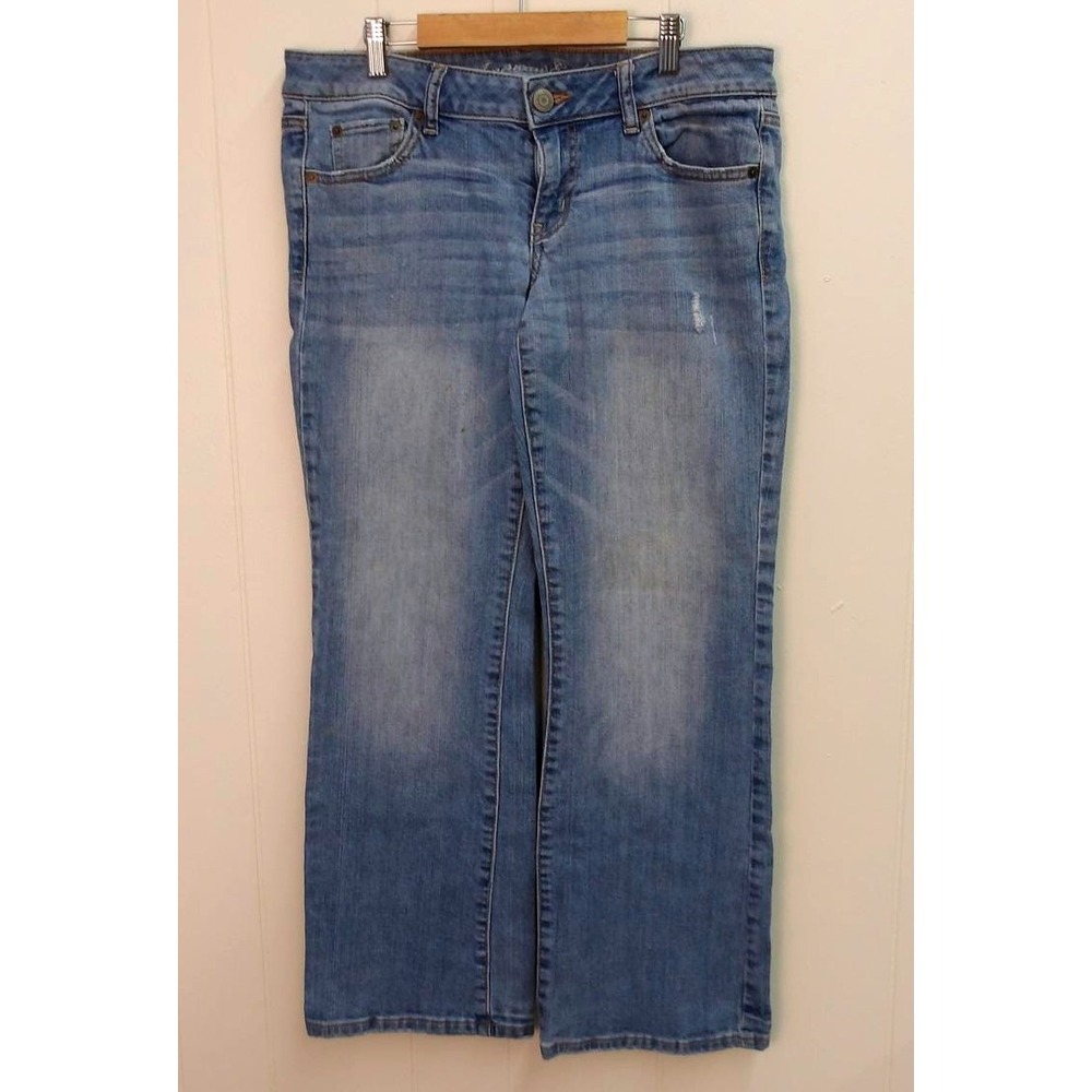 American Eagle Low Rise Boyfriend Denim Jeans Light Wash‎ 34"x30" / #9030